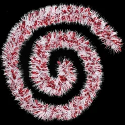 GUIRLANDE DE NOEL BOUCLETTE 100X7X2M ROUGE ARGENT