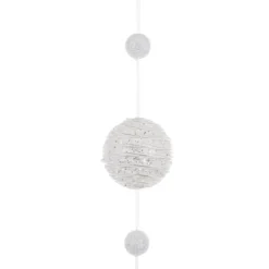 GUIRLANDE DE NOEL BOULE 6CM PAILLETTE 1.50M