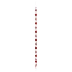 GUIRLANDE DE NOEL BOULES ROUGE BLANC 1.85M