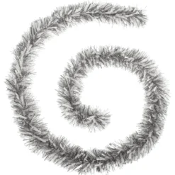 GUIRLANDE DE NOEL BRIN MIXTE 100X6X2M ARGENT BLANC
