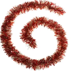GUIRLANDE DE NOEL BRINS MIXTES 100X6X2M ROUGE OR