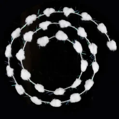 GUIRLANDE DE NOEL COTON MINI BOULES 2.50M