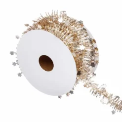 GUIRLANDE DE NOEL FINE ETOILE ROULEAU 3M OR