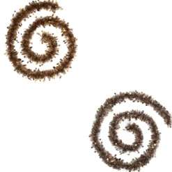 GUIRLANDE DE NOEL PASTILLE EMBOSSEE 100X4X2M BRONZE