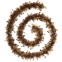 GUIRLANDE DE NOEL PASTILLE EMBOSSEE 100X4X2M BRONZE