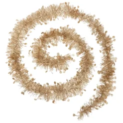 GUIRLANDE DE NOEL PASTILLE EMBOSSEE 100X4X2M NUDE