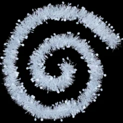 GUIRLANDE DE NOEL PASTILLE EMBOSSEE 100X4X2M BLANC