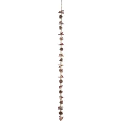 GUIRLANDE DE NOEL POMME DE PIN RONDIN PERLE 1.50M