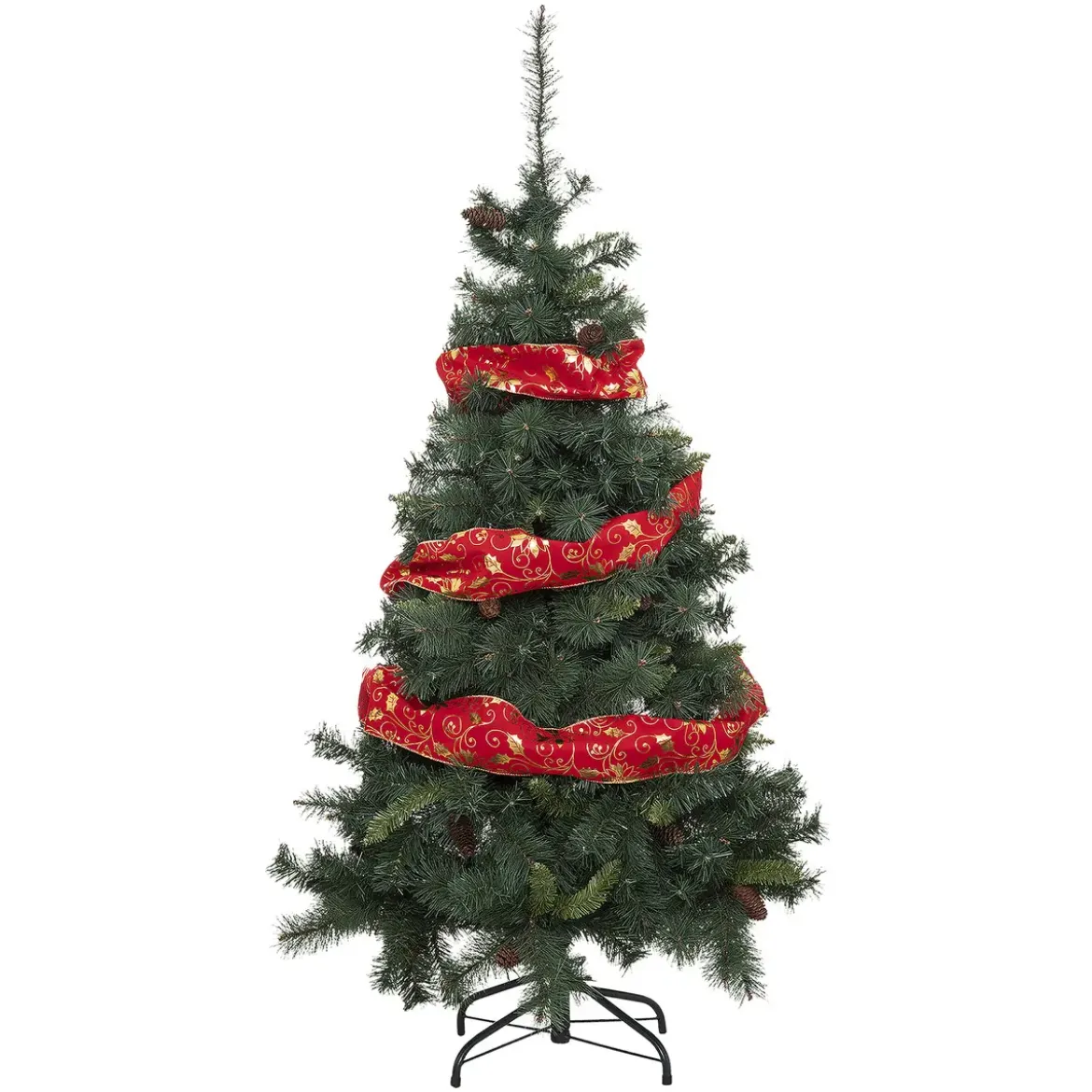 GUIRLANDE DE NOEL RUBAN POINSETTIA 12CMX5M