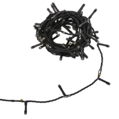 GUIRLANDE ELECTRIQUE EXTERIEUR 80 LED 6M BLANC CHAUD PILES