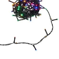 GUIRLANDE ELECTRIQUE EXTERIEUR 80 LED 6M MULTICOLORE PILES