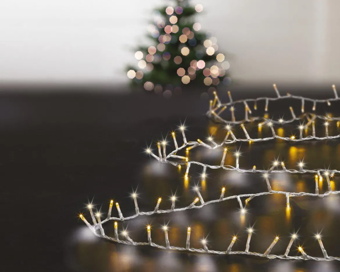 GUIRLANDE EXTERIEUR CLUSTER 750LEDS BLANC FROID ET CHAUD