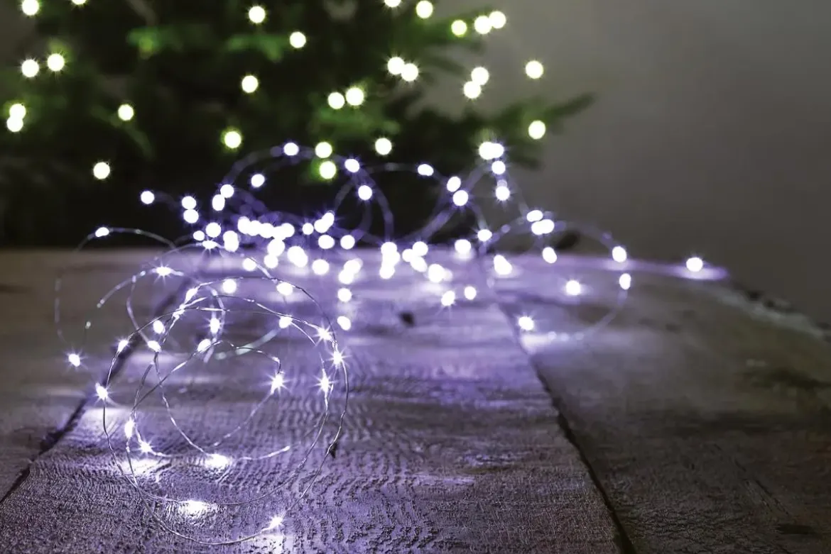 GUIRLANDE EXTERIEUR COPPER 200LEDS BLANC FROID
