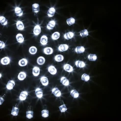 GUIRLANDE EXTERIEUR 10M 100LEDS BLANC FROID FIL VERT