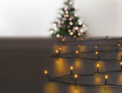 GUIRLANDE EXTERIEUR 20M 200 LEDS SOLAIRE BLANC CHAUD