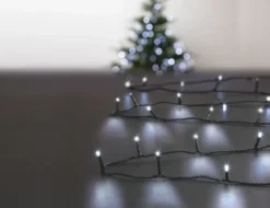 GUIRLANDE EXTERIEUR 20M 200 LEDS SOLAIRE BLANC FROID