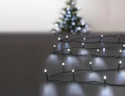 GUIRLANDE EXTERIEUR 10M 100 LEDS SOLAIRE BLANC FROID