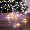 GUIRLANDE EXTERIEUR SOLAIRE 10M 100LEDS BLANC FROID ET CHAUD
