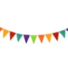 GUIRLANDE FANIONS COLORES TISSU 2.2M HAPPY CONFETTIS