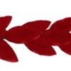 GUIRLANDE 18 FEUILLES VELOURS H.107CM ROUGE