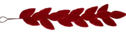 GUIRLANDE 18 FEUILLES VELOURS H.107CM ROUGE