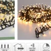 GUIRLANDE 400 LED L.8M BLANC CHAUD EXTERIEUR SECTEUR