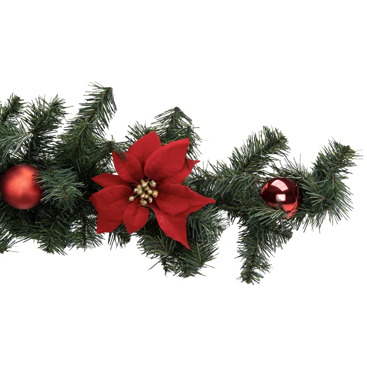 GUIRLANDE NATURE ROUGE POINSETTIA 2M