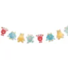 GUIRLANDE 8 PETITS MONSTRES CARTON 2M MONSTRES