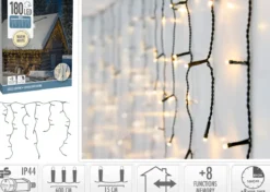 GUIRLANDE RIDEAU STALACTITE 180 LED