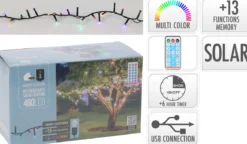 GUIRLANDE SOLAIRE 480 LED MULTICOLORE