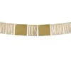 GUIRLANDE VIVE LES MARIES EN TOILE ET JUTE 4M