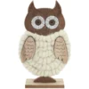 HIBOU A POSER CORPS EN LAINE H22CM