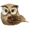 HIBOU AVEC POMME DE PIN L.15CM