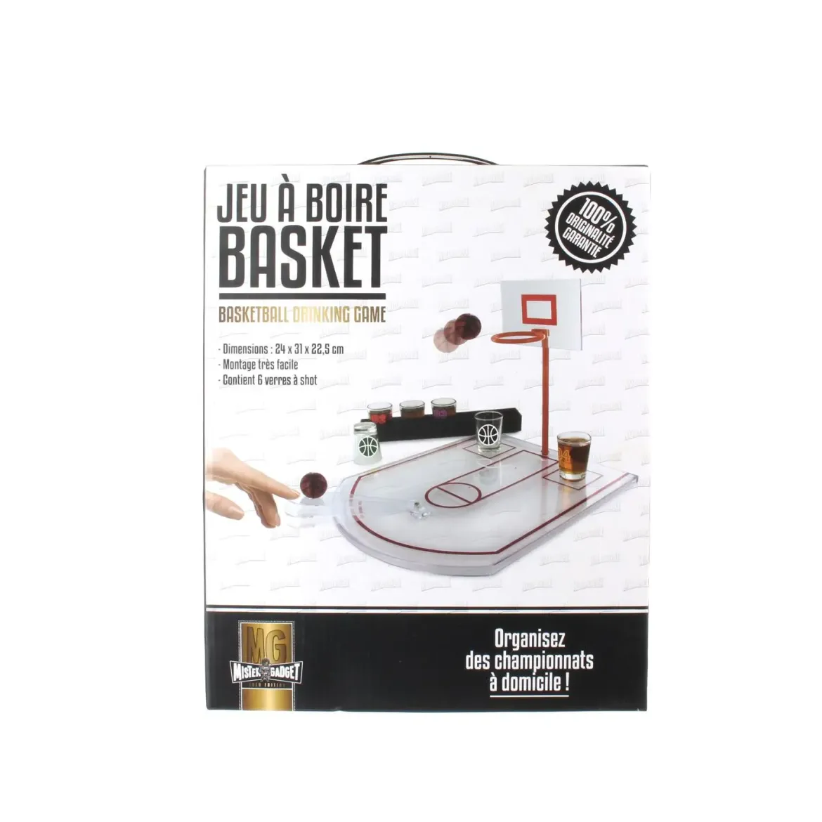 JEU A BOIRE BASKET X6 VERRES
