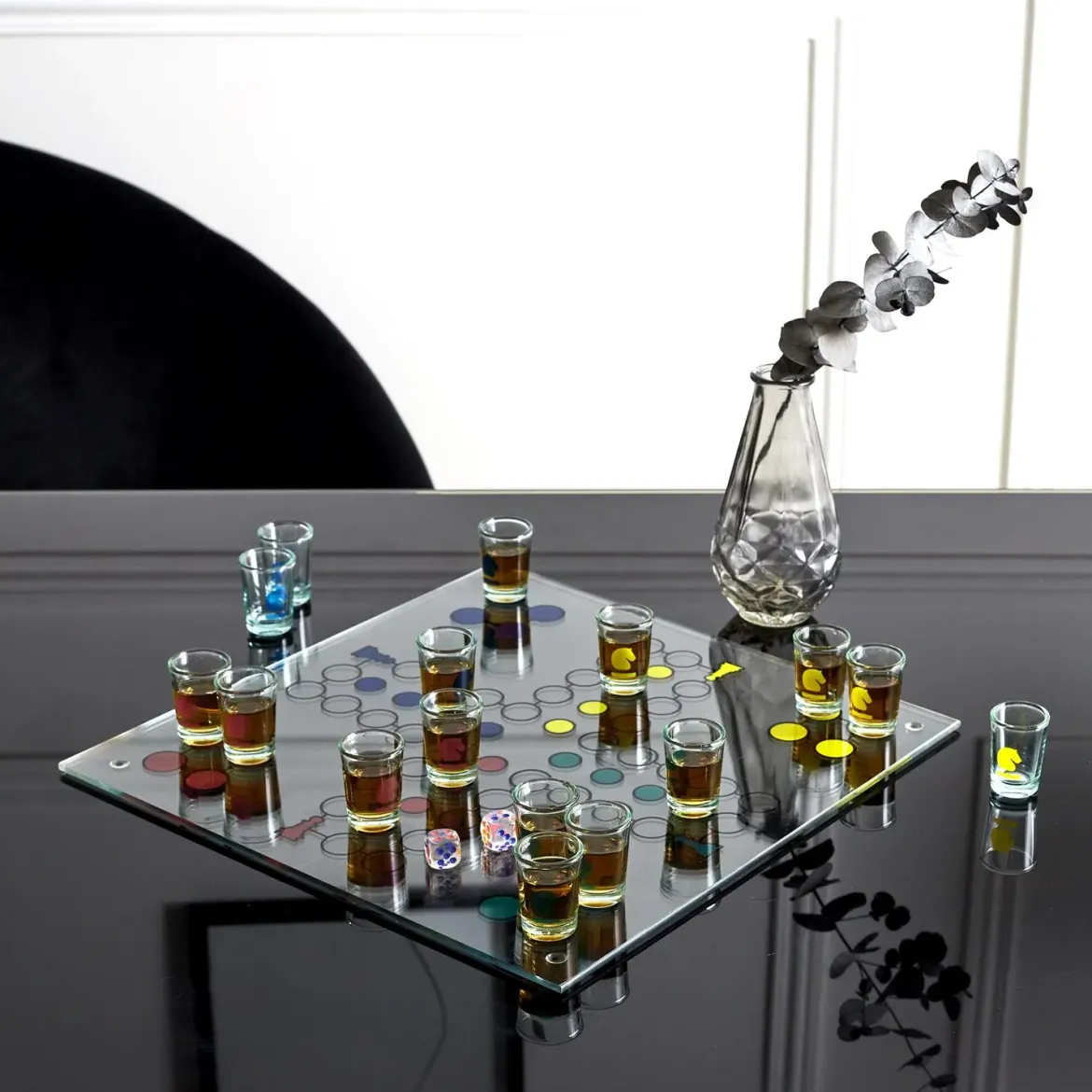 JEU A BOIRE PETITS CHEVAUX VERRE