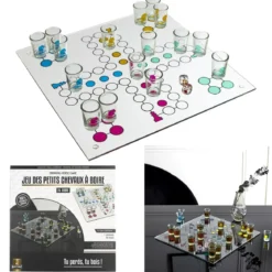 JEU A BOIRE PETITS CHEVAUX VERRE