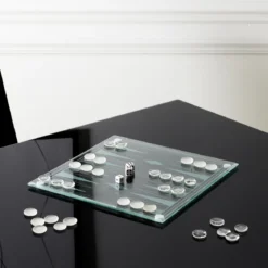 JEU BACKGAMMON VERRE