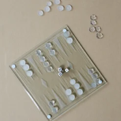 JEU BACKGAMMON VERRE
