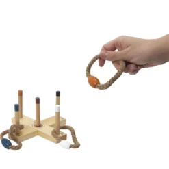 JEU BOIS LANCER ANNEAU