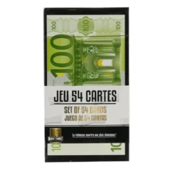 JEU DE CARTES VERSO EURO OU DOLLAR X54 M48