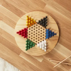 JEU DE DAMES CHINOISES EN BOIS