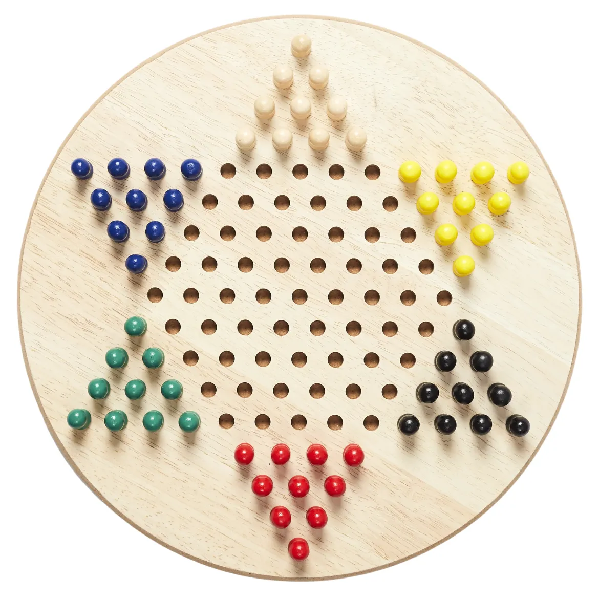 JEU DE DAMES CHINOISES EN BOIS