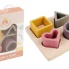 JEU DES FORMES 12X12X4CM EN SILICONE