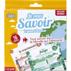 JEU DES POURQUOI 16 CARTES