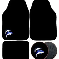 JEU DE 4 TAPIS MOQUETTE UNIVERSEL AVEC TALONNETTE PREMIUM