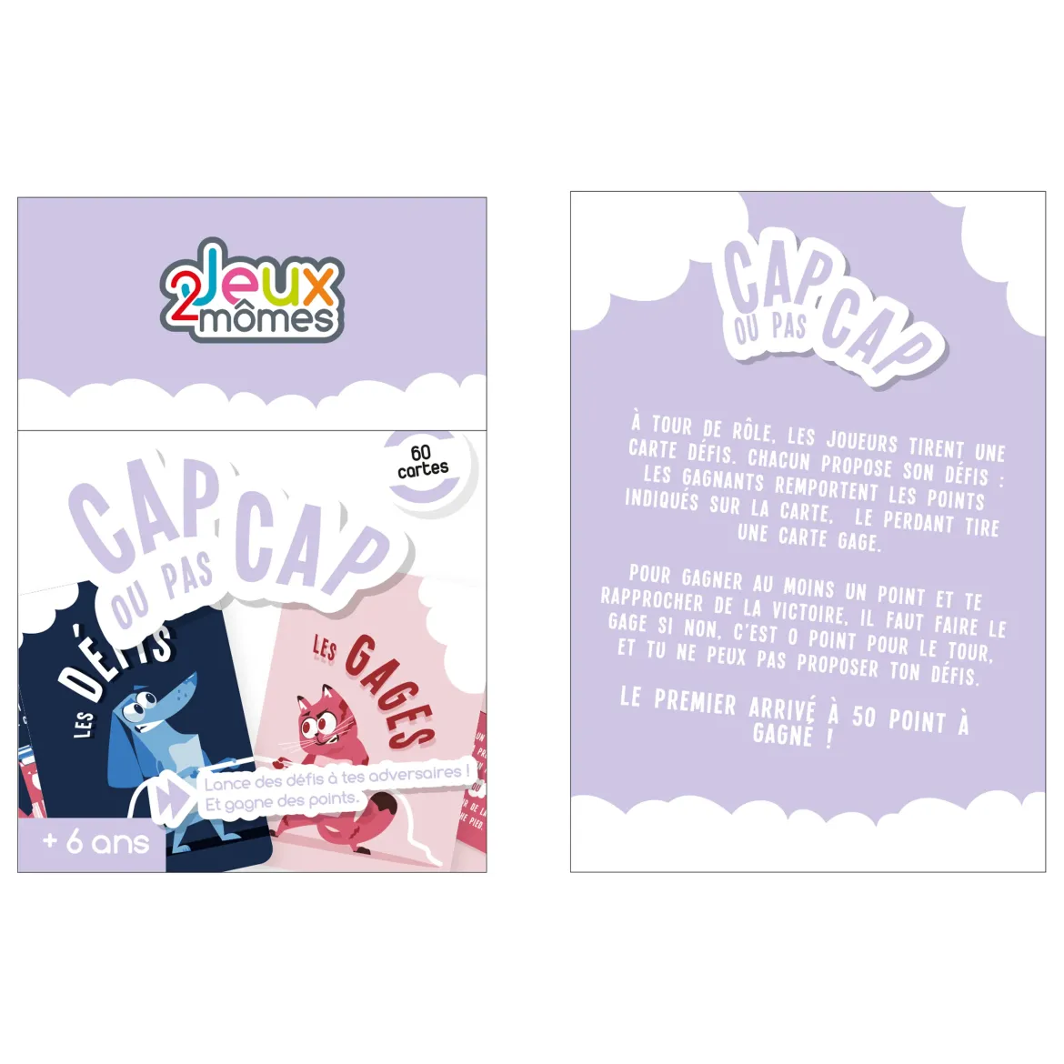 JEU DU CAP OU PAS CAP 60 CARTES