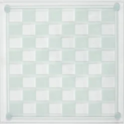 JEU ECHECS VERRE 25X25CM