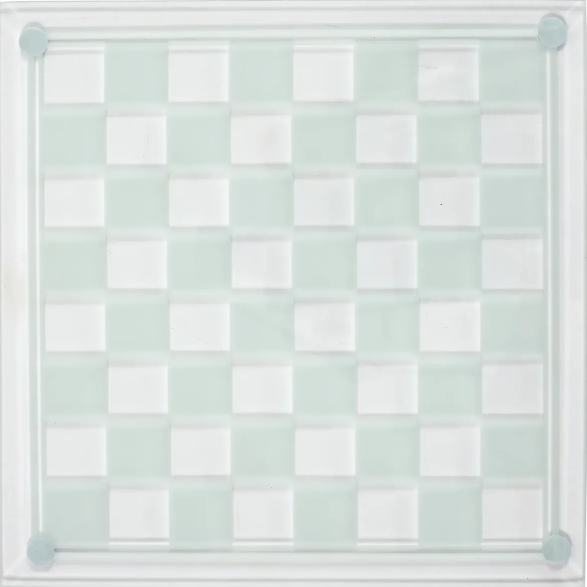 JEU ECHECS VERRE 25X25CM