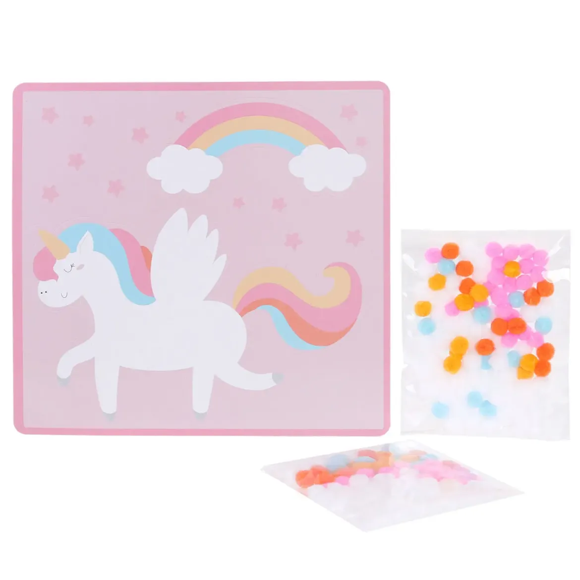 JEU EDUCATIF POMPONS A COLLER X200 PIECES