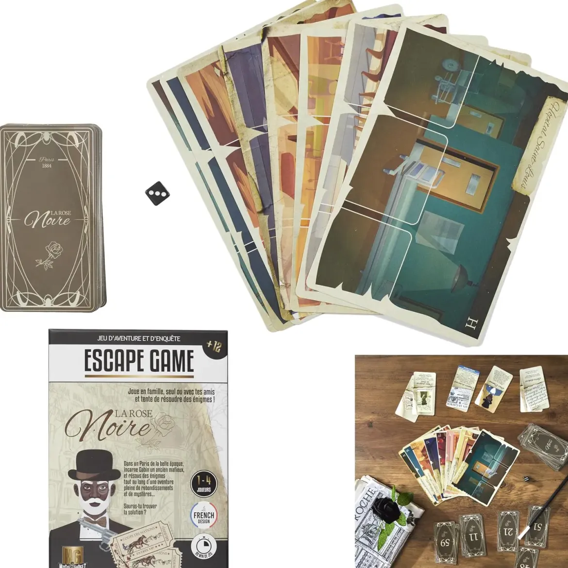 JEU ESCAPE GAME LA ROSE NOIRE